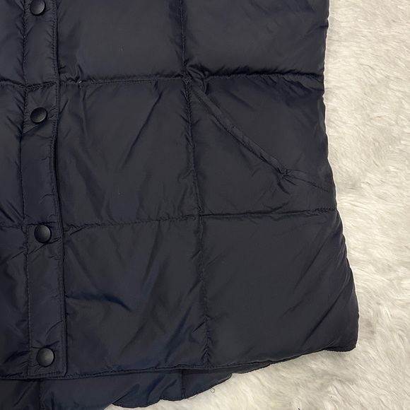 Black Puffer Vest by Lands End with Goose Down 800 fill power - Picture 3 of 7